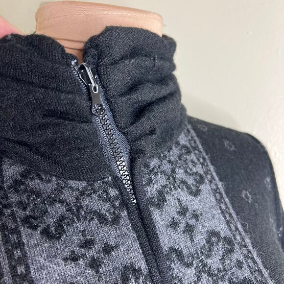 Simply Natural Alpaca Blend Cardigan Sweater Medium Womens Full Zip Knit Jacket - Picture 5 of 8